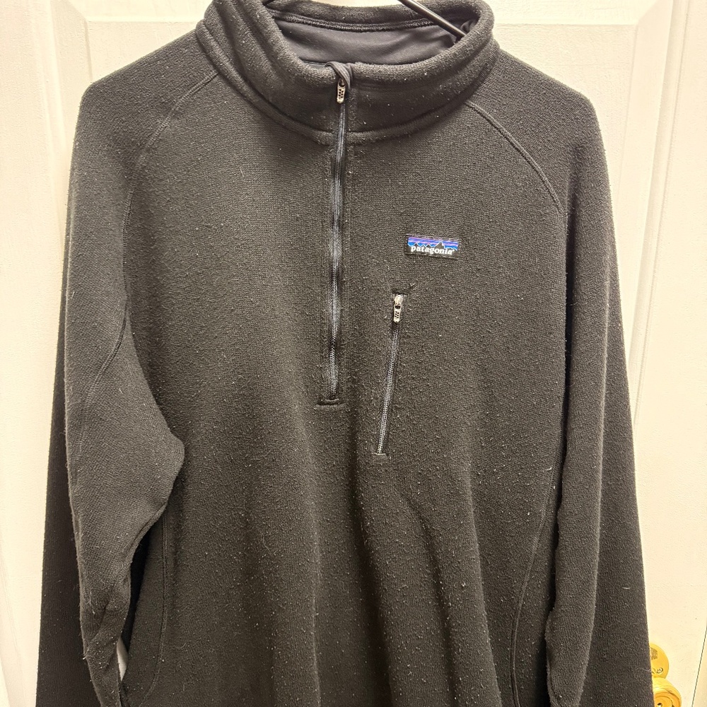Used Black Men's Patagonia Better Sweater Half Zip – XXL